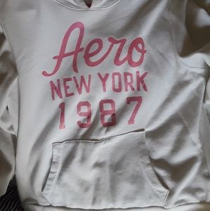 Aeropostle white hoodie